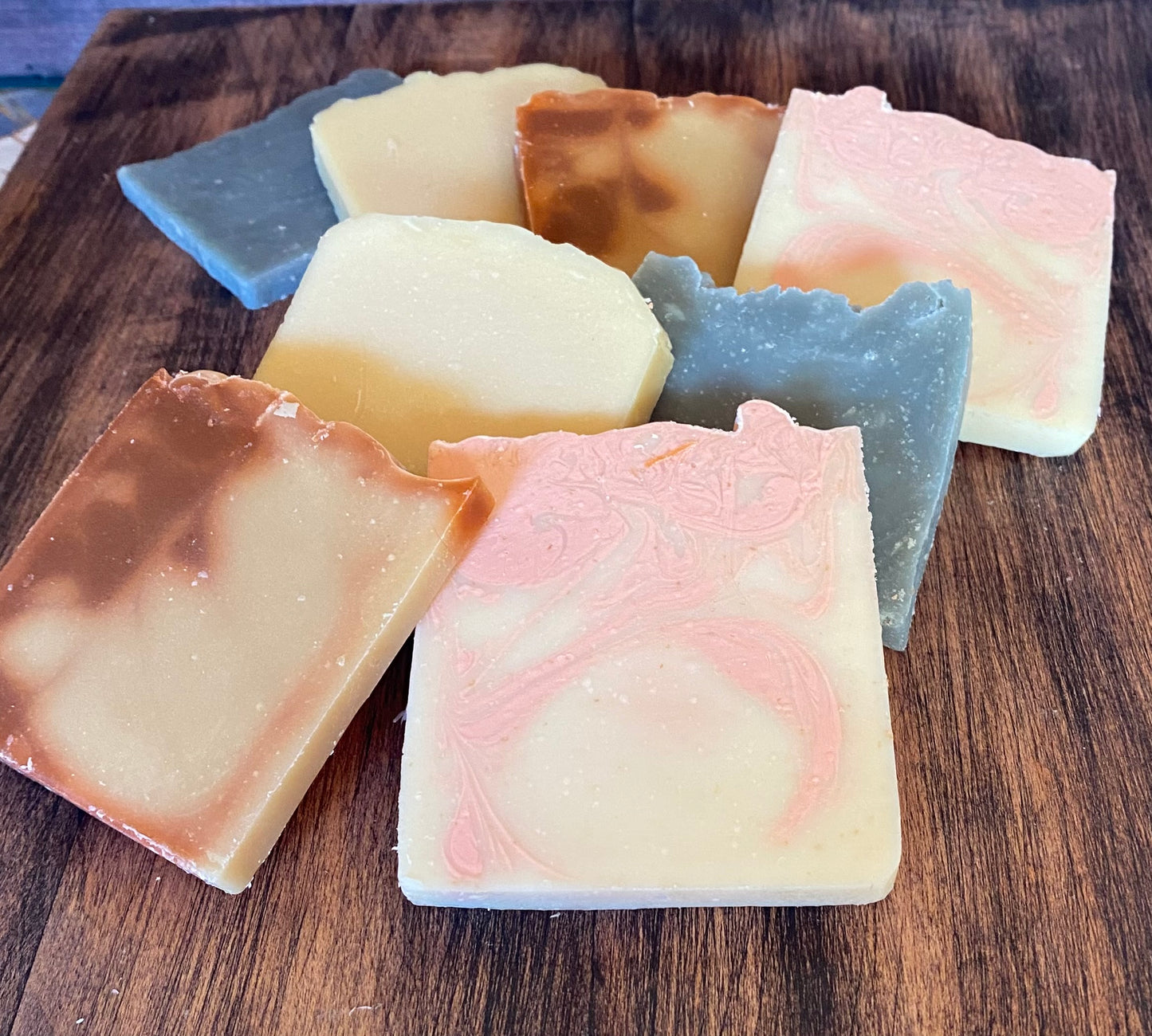 Soap Samples - Handmade in Kentucky-Simple, Traditional. Wooden Crate and Sisal Soap Saver  Included